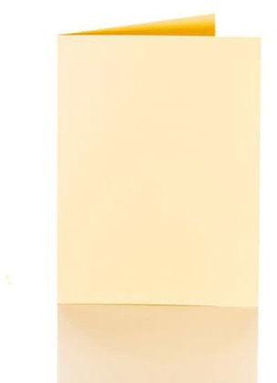 Paper24 75 Faltkarten 120 x 170 mm, 240 g/m² (für B6 Briefumschläge) in Gold-Gelb