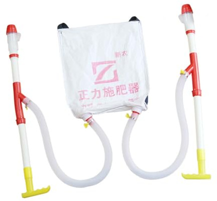 Dualoai Spandiconcime Granulare, Strumento di Fertilizzazione Professionale per L'applicazione di Fertilizzanti Agricoli per La Concimazione di Superficie, Tubo Doppio in PVC