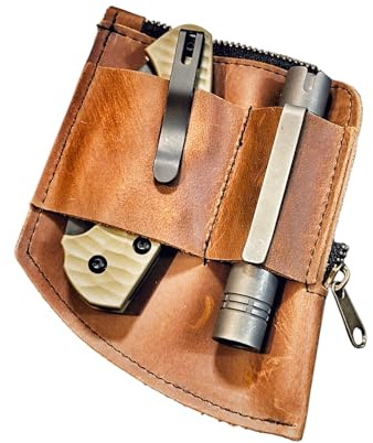 SK Wild Ones EDC Echtleder Lederscheide Multitool Scheide Werkzeugholster Messer Gürtelscheide Portemonnaie für Leatherman Multitools Messerscheide handgefertigte Organizerscheide