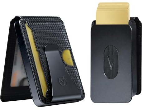 Vantamo Premium-Geldbörse für Herren, schlankes RFID-Schutz-Portemonnaie mit Geschenkbox, luxuriöses minimalistisches Design, langlebiger Mechanismus