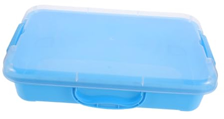 HAPINARY Plastic Sandbox with Removable Lid Interactive Sand Table for Indoor and Outdoor Sand Play Creative Sensory Bin Tray for Preschool and Family Activities
