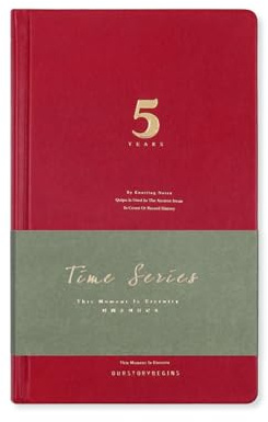 365 dagars tidsplan dagbok utsökt kreativ brevpapper röd tidsserie i fem år