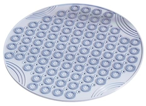 JAYIOLA Tappetino Massaggiante Piedi con Superficie Puzzle Tappetino Sensoriale Antiscivolo Pad Massaggio Acupressione Silicone Resistente Adatto per Bambini, blu