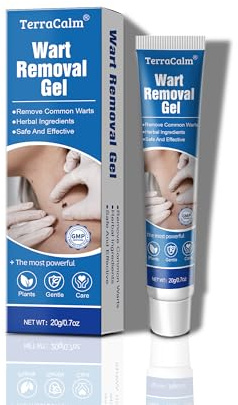 Wart Remover Gel - Wart Removal for Common, Plantar Warts on Hands, Feet & Body, All Skin Types 20g