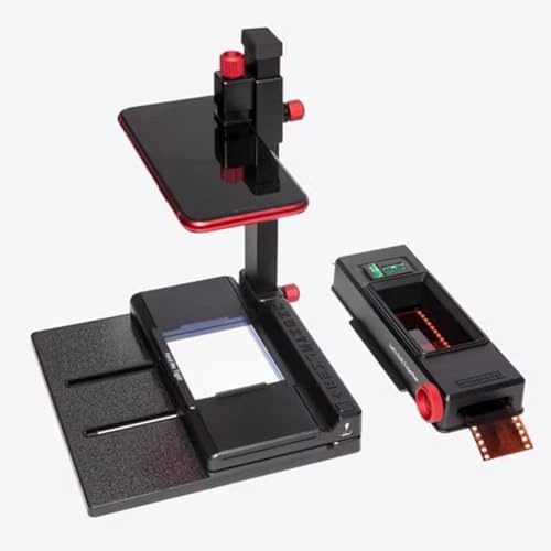 Film Scanner, 35mm and 120 Slide/Negative Digitizing System, with Viewer Light Panel and Fixed Clip, Compatible with Phone and DSLR Cameras