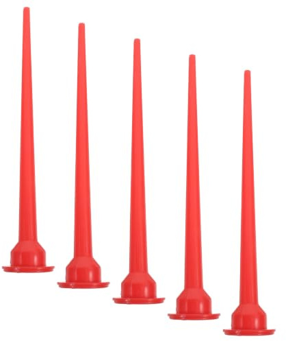 Hohopeti Caulk Extension Nozzle and Straight Tips 5pcs for Caulk Gun Reusable with Plastic Material Providing Smooth Application and Long Reach for Renovation and Window Caulking