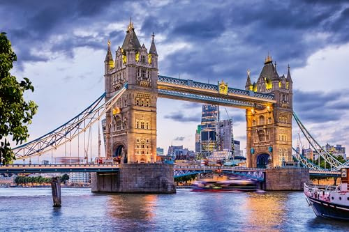 Ravensburger Puzzle 3000 Pezzi La bellissima città Londra – Puzzle Adulti +14 anni, 121 x 80 cm, Puzzle per Adulti per Esperti, Collezione Londra, Idee Regalo