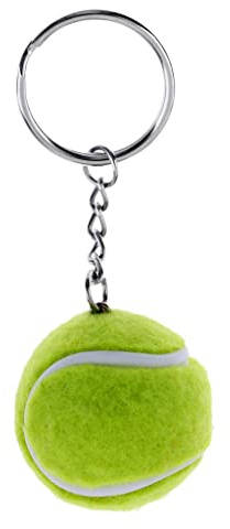 Sharplace Schlüsselanhänger Schlüsselring mit Tennisball Anhänger Fahrzeugschlüssel Handtasche Anhänger - Grün