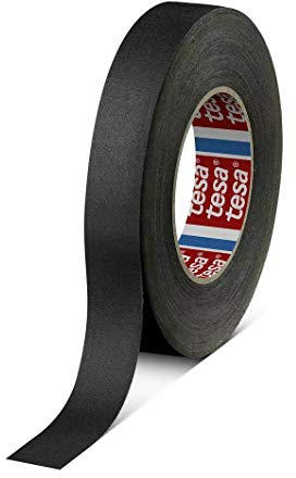 tesa band 4541 | flexibles, hochreißfestes, unbeschichtetes Gewebeband | 145 mesh, Länge: 50 m, versch. Farben und Breiten (30 mm, schwarz)