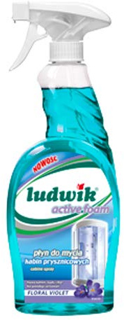 Ludwik Duschkabinrengöring med floral violett aktivt skum, 750 ml, 6 stycken