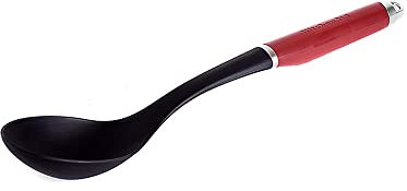  KitchenAid Kochlöffel, Hitzeresistent, Antihaftbeschichtung, Kochutensil zum Übergießen – Empire Rot aus Edelstahl 