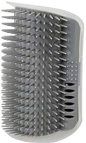 Katzenbürste Selbstreinigende Sahne Für Katzen, Pet Eck-Massagekamm, EIN Perfektes Langhaariges Kurzhaariges Cat-Massagegerät-Werkzeug, Leicht Zu Reinigen (Color : Gray, Size : 3PCS)