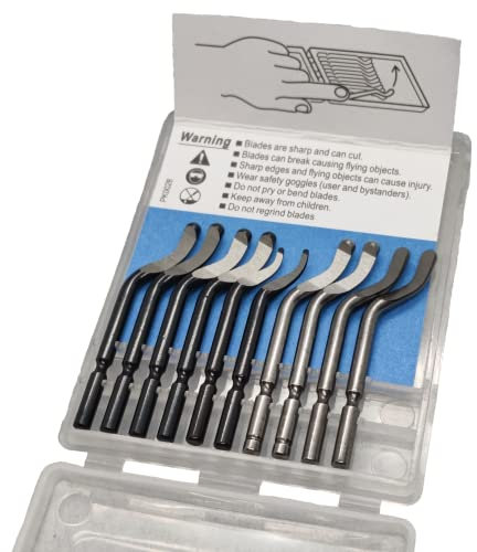 Quick Last One - Utensile Sbavatore Professionale in Lega di Alluminio Set Universale con Lame di Ricambio per Sbavatura a Mano di Stampe 3D, Tubi, Plastica, Metallo, Alluminio (Lame di Ricambio)