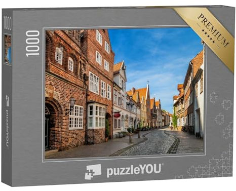puzzleYOU: Puzzle 1000 Teile „Straßen der Stadt Lüneburg, Deutschland“ – aus der Puzzle-Kollektion Lüneburg