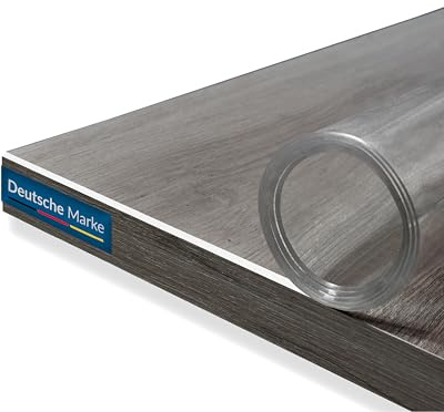 TEXMAXX pellicola trasparente per tavolo 2 mm con bordo smussato | Made in Germany - protezione tavolo pvc varie misure - pellicola protettiva tavolo - 40 cm x 100 cm
