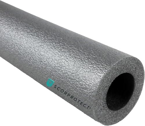 Scorprotect® Graue PE Rohrisolierung angeschlitzt 1 Meter Stange (35 x 25 x 1 Meter)