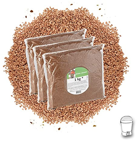 NATIV Bokashi Ferment | Fermentationshilfe für den Einsatz im Bokashi Eimer | Bokashi Kleie für Herstellung von Bokashi Kompost | 1 KG Beutel biologischer Kompoststarter (3er Set)