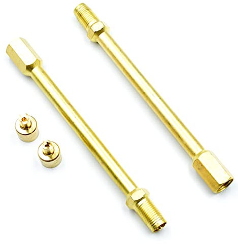 myBESTscooter - Schrader Tyre Valve Extension Adapter 10cm For Scooter, Car, Truck, Bicycle, Compatible With Xiaomi M365 1S Essential Pro 2 Electric Scooter (2 Pieces)