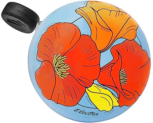 Electra Fahrradklingel Domed Ringer Poppy - Mohnblume, Ø 55mm