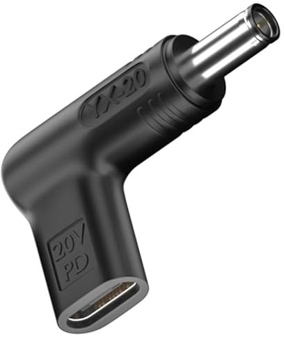 Bacron 100W USB C auf DC Adapter 6.0 x 3.7 mm, PD USB C Buchse auf DC Stecker Adapter für Asus Rog Gamying Laptop Serie
