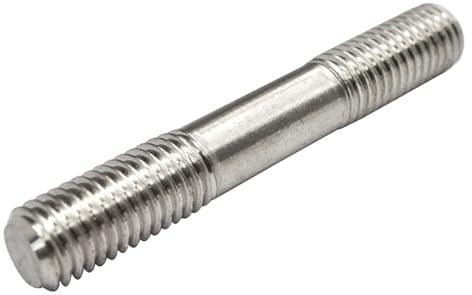 10 teile/los Edelstahl Doppel Ende Gewinde Stange Dual Kopf Gewinde Bar Stehbolzen M2 M2,5 M3 M4 M5 M6 (Color : 20mm, Size : M2)