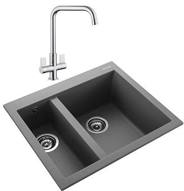 Rangemaster ORI5902CO/ ORIDIAN Inset 500470 1.5B Fregadero de hormigón