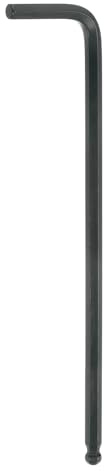 QUARKZMAN Llave Hexagonal con Extremo Esférico de 5 mm en Forma de L, Brazo Extra Largo, Llave Métrica Hexagonal de Acero de Cromo Vanadio, Color Negro