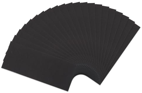 HJZHII 21 pezzi 2000 carta vetrata bagnata/asciutta, 23 x 9,3 cm, carta vetrata a secco, carta vetrata fine, carta vetrata, carta vetrata per legno, metallo, auto, vetro, vernice per pareti (2000)