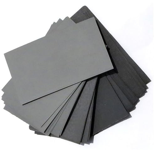 20 piezas de papel de lija de grano 600/800/1000/1200/1500/2000/2500, papel de lija abrasivo seco/al agua para accesorios de herramientas de pulido de metales, grano 800, 20 piezas