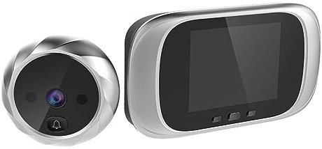 VILLCASE 90grado Wide Angle Digital Peephole Visual Doorbell with Mp Camera No Battery Required Smart Cat Eye Viewer for Enhanced Home Security