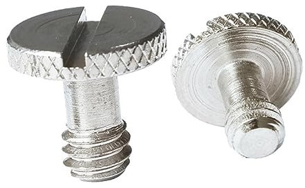 NUOBESTY 5pièces Vis De Fixation Pouce pour Appareil Photo DSLR Lot de Vis à Tête Plate pour Trépied Support Lumière Montage Rapide pour Gimbal Argenté