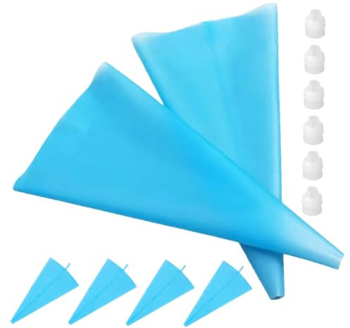 Gatuida 6sets à Poche in Silicone Riutilizzabile Per Decorare Torte Accessori Da Cucina Per Glassare Biscotti e Cupcake Utensili Per Essenziali