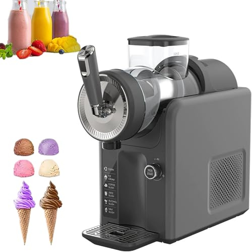 Granizador De 1,8L, 5 Programas Preestablecidos, Congelación Rápida En 12min, Limpieza Automática Con Un Solo Toque, Hace Aprox. 15 Conos a La Vez, Asa De Autoservicio, Puede Hacer Batidos, Helados, B