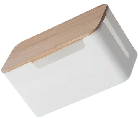 CLISPEED Router Storage Box Cable Organizer Case Cord Management Box Charging Cable Container for Home Office Desk