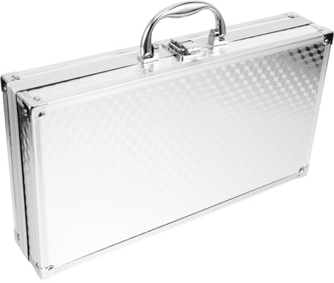 Parliky Custodia Microfono in Alluminio con Spazioso e Protezione Antiurto Resistente AI Graffi Custodia Portatile per Microfoni Wireless e Sound Card per Viaggi e Professionale