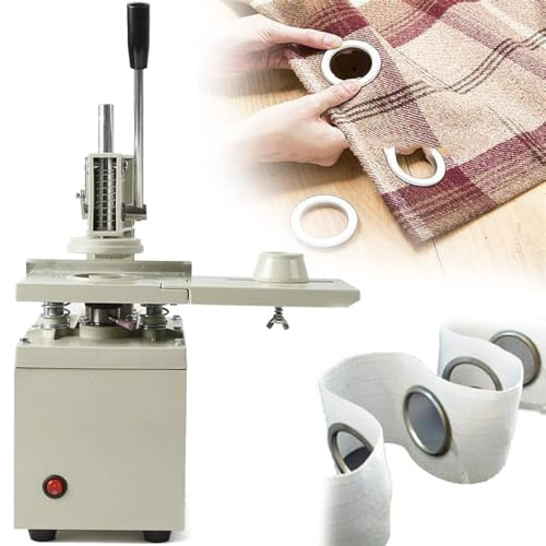 Elektrische Ösenstanzmaschine – 48 mm/53 mm Ösenlochpresse für Ösenvorhänge, automatisches Ösen-Einstellwerkzeug für Heimdekoration und Handwerk