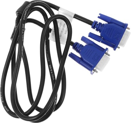 UTHCLO 2 pezzi Cavo Vga Doppio in Resistente per Monitor Proiettore Alta Conduttività Collegamento Dati