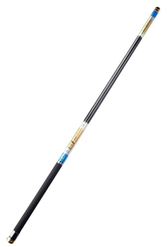 TUJISEK Tragbare Carbon Angelrute 8m 9m 10m 11m 12m 13m 14m 15m Teleskopangel Karpfenrute Stipprute Fishing Rod Angel Rute FüR FlüSse Seen Und Ozeane(9m)