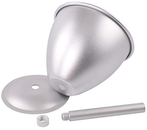 Yinhing Pastel Semicircular Decorativo de 8 Pulgadas para Pasteles de Vestir de Muñecas Princesas Utensilios para Hornear Antiadherentes para Pasteles de Cumpleaños y Celebraciones Bellamente (SILVER)