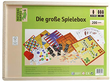 VEDES Großhandel GmbH - Ware 61101195 Natural Games Holz-Spielesammlung 200 in 1