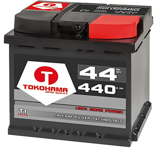 Tokohama Autobatterie 12V 44AH 440A/EN ersetzt Batterie 45Ah 46Ah 47Ah