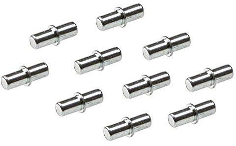 Gedotec Regal-Halter Schrank-Böden Fachbodenträger Metall Regal-Halterung für Holz-Böden - DUPLO | Bodenträger für Bohrloch Ø 3 mm | Stahl verzinkt | 20 Stück - Regalbodenträger zum Einstecken