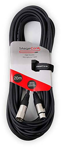 StageCore Mikrofonkabel, XLR auf XLR, 20 m