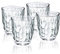 Topsky Bicchieri acqua in plastica da 300 ml, Set di 4 bicchieri trasparenti in acrilico trasparente, Adatto per bevande fredde e calde, Lavabili in lavastoviglie, impilabili (Trasparente 300ml)