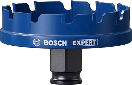 Bosch Professional 1x Scies trépans Expert Sheet Metal (pour Tôles en acier, Tôles en acier inoxydable, Ø 68 mm, Accessoires Perceuse à percussion)