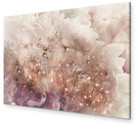 murando - Akustikbild Blumen Bilder Akustikschaum Hochleistungsschallabsorber Schallschutz Leinwand 1 tlg Wandbild Raumakustik Schalldämmung Pfingstrosen Pusteblumen Natur Botanik