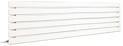 King White Electric Horizontal Radiator 440mm (h) x 1850mm (w) - 700w Single Heat Element (Pre-Filled)