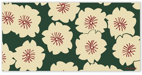 mubusi Tapis Vinyle Cuisine Salon - Différentes Tailles - (Marguerite 40x80 cm)