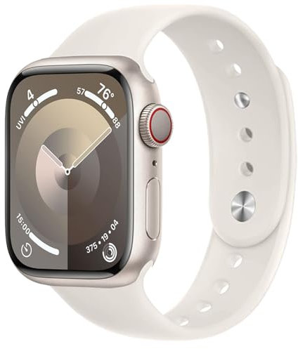 Sportarmband für Apple Watch Armband 40mm 42mm 44mm 46mm 41mm 45mm 49mm 38mm iWatch Armbänder Damen Herren,Weiches Silikon Band Apfelband für Apple Watch SE 2024 Serie 10 9 8 7 6 5 4 3 Ultra/2 Strap