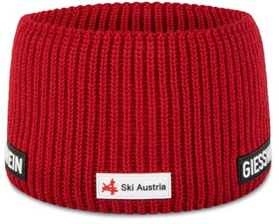 GIESSWEIN Ski Austria Headband Flachau - Merino Stirnband Damen Winter gefüttert, Fleece Stirnband Herren aus Merinowolle Sportswear, 11cm breites Haarband gefüttert, ÖSV Kopfband Unisex